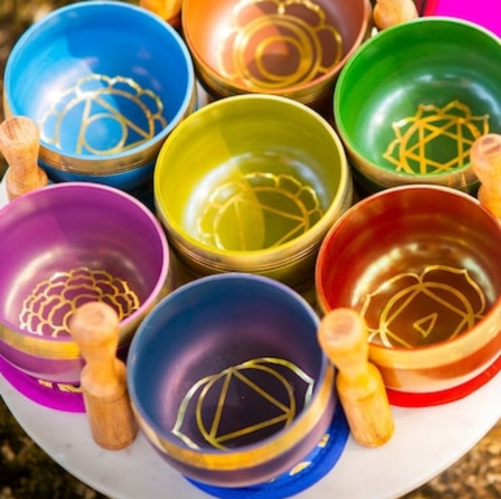 7 Chakra Handmade Tibeten Sound Bowls  New Condition Vibe Sound Healing Therapy